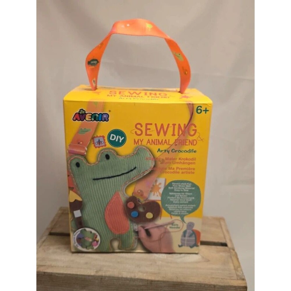 DIY Sewing Kit My Animal Friend Crocodile Purse For Kids Needle Craft Kit Ne